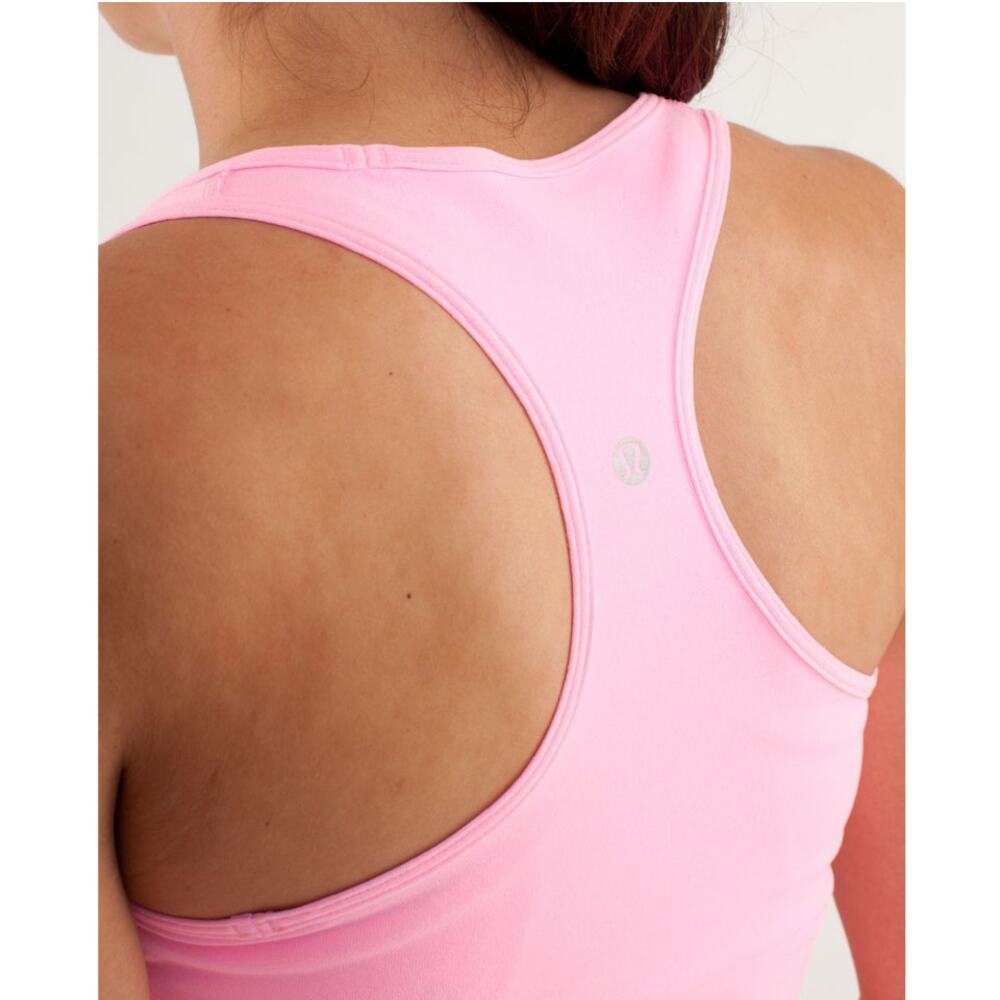 Lululemon Cool Racerback Pink Shell Sleeveless Tank Top Size 6 Small Yoga Gym - Picture 9 of 11